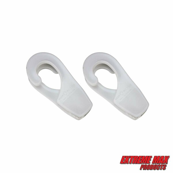 Extreme Max Extreme Max 3005.5026 BoatTector Boat Rail Fender Hangers, Value 2-Pack - 1", White 3005.5026